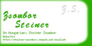 zsombor steiner business card